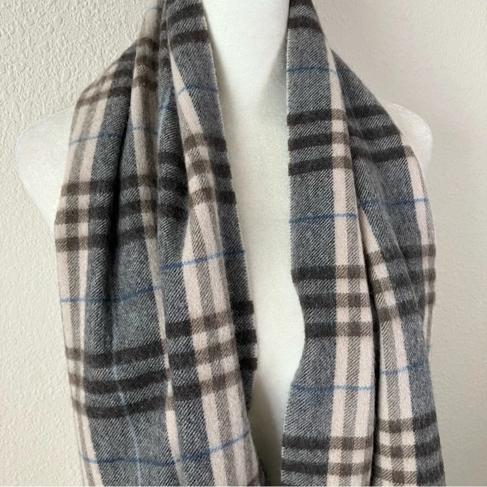 Tartan‎ Plaid Cashmere Blend Scarf Unisex Quiet Luxury Old Money Heritage Preppy